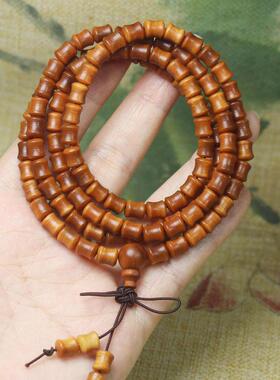 2026厂家 柏木高油竹节手串手链 高透光文玩工艺品佛珠手串手链