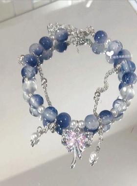 2026【星海鱼尾】蓝色系民族风海蓝星星手链流苏小众设计高级百搭