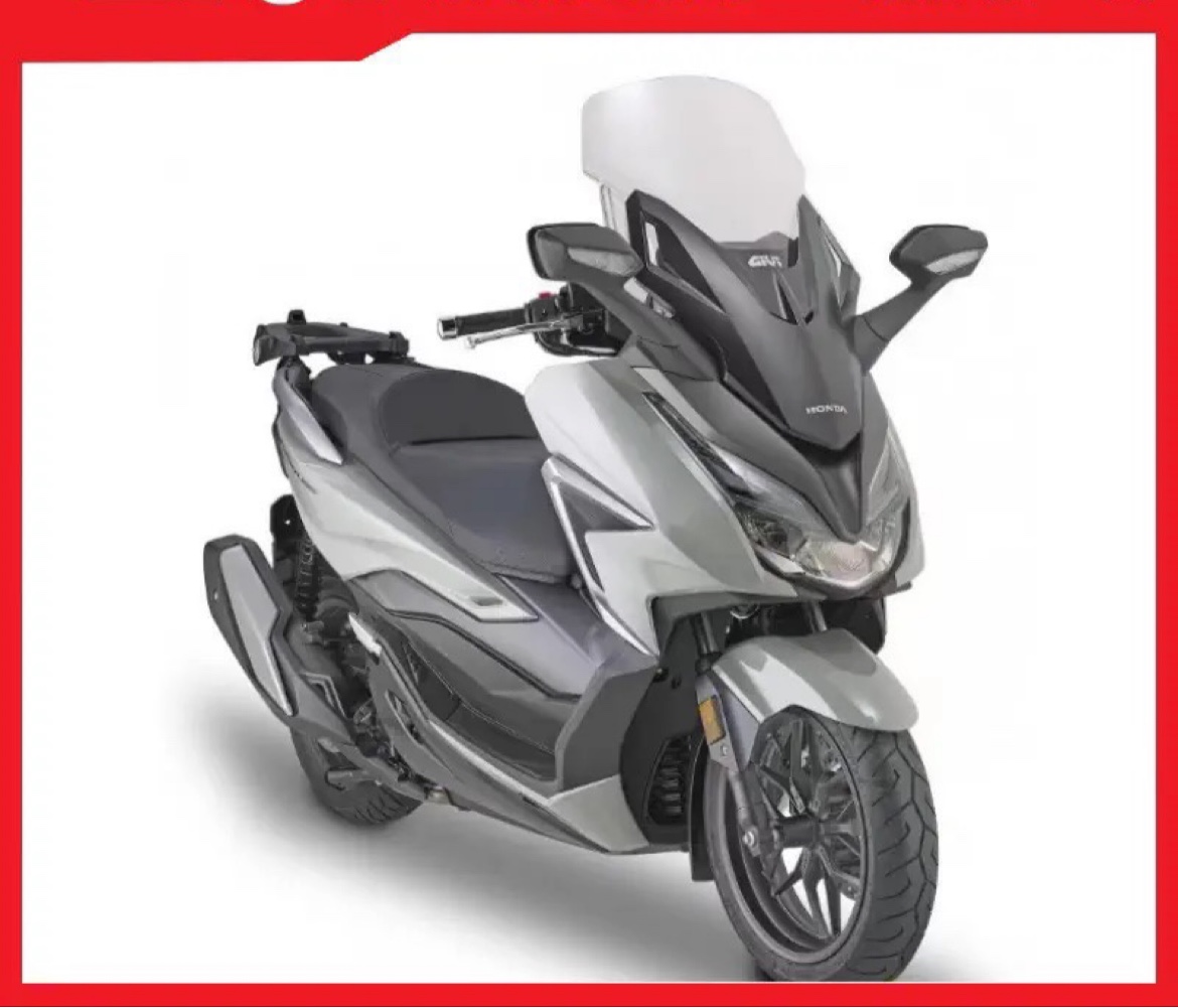 GIVI进口风挡佛沙FORZA300挡风玻璃NSS350摩托车挡风玻璃尾架靠背
