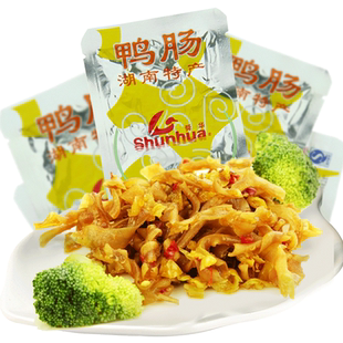 舜华临武鸭湖南特产香辣鸭肠零食小吃郴州特产散装500g