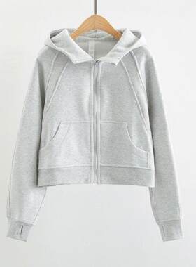 加绒长袖瑜伽服UARUN秋冬外套女
