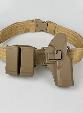 G17战术腰带快拔套装沙色枪套弹夹套P320 M18 M17 M92 G19腰封G18