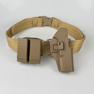 G17战术腰带快拔套装沙色枪套弹夹套P320 M18 M17 M92 G19腰封G18