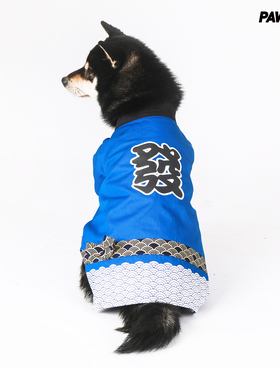 PAWSUM宠物潮牌：日系發字宠物狗狗和服柴犬和服道袍宠物道袍