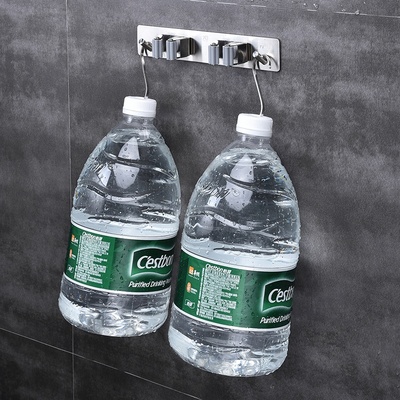 304 stainless steel mop adhesive hook strong no punch wall