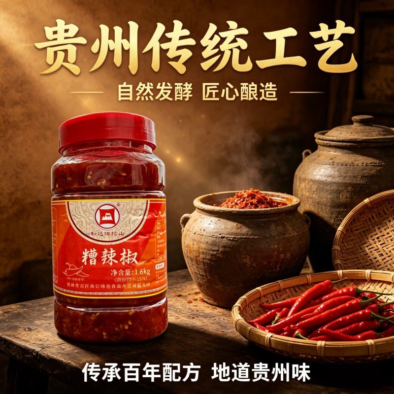 贵州和记佛顶山糟辣椒炒菜炒饭调味品贵州酸辣椒