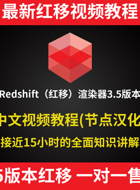 老王redshift3.5全中文汉化C4Dr26版rs红移3.5版本渲染器视频教程