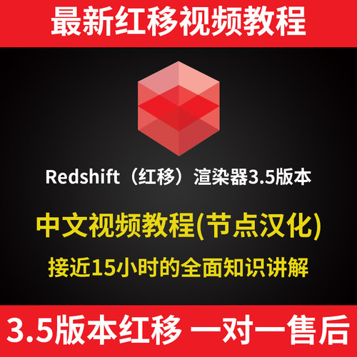 老王redshift3.5全中文汉化C4Dr26版rs红移3.5版本渲染器视频教程