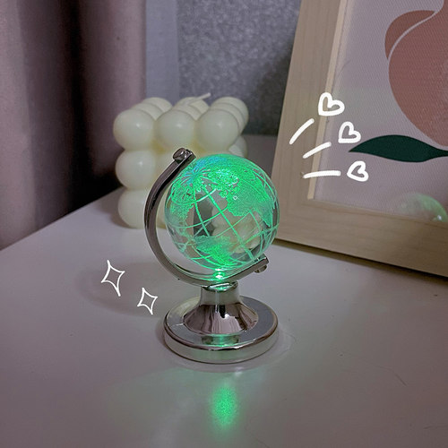 晶韵发光迷你水晶地球仪