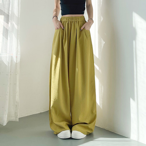 蜜略大码胖mm宽松阔腿裤梨形身材