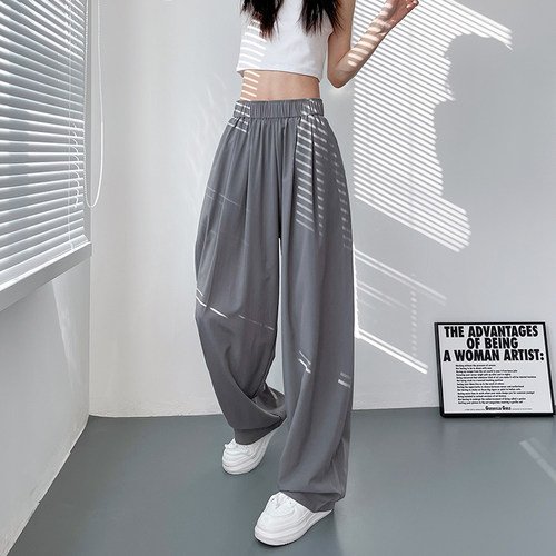 蜜略大码宽松显瘦阔腿裤领券下单