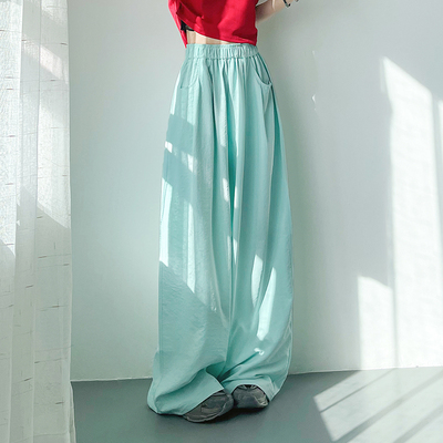 蜜略大码胖mm宽松阔腿裤梨形身材