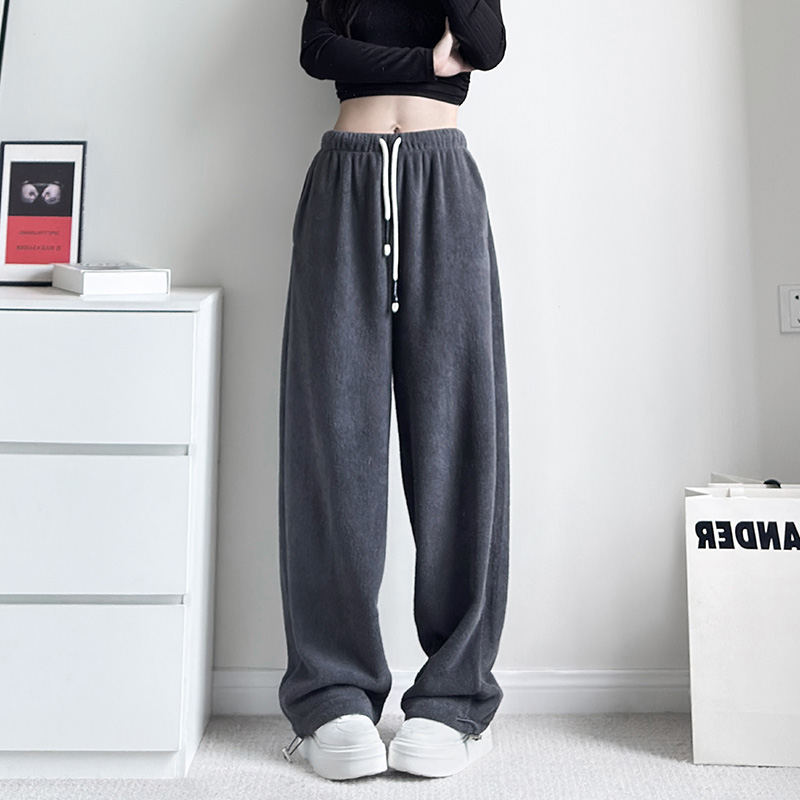 蜜略冬季新款加厚休闲裤梨形身材