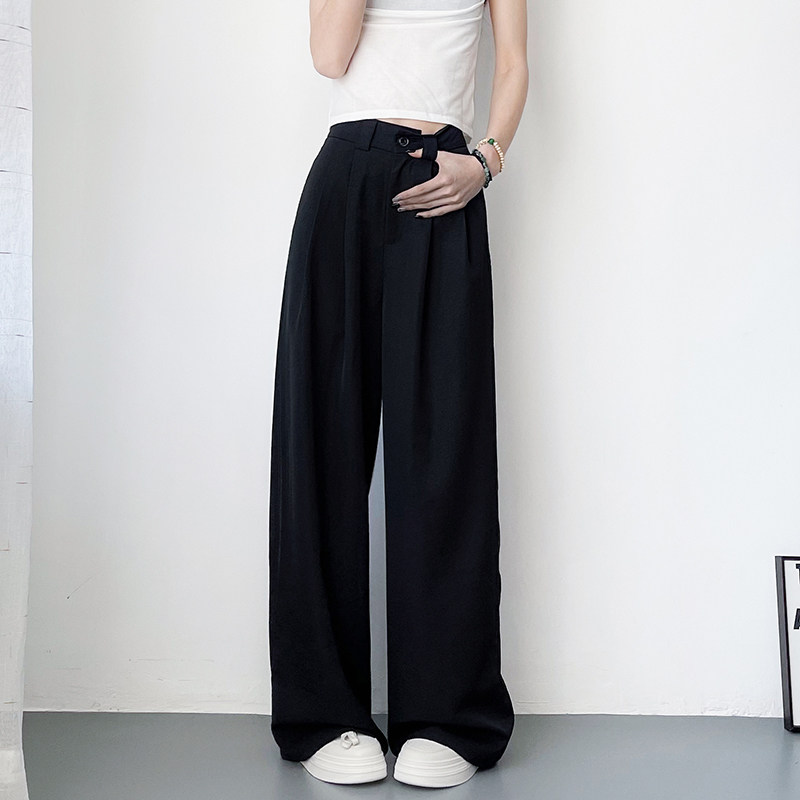 蜜略大码纯色胖mm休闲裤梨形身材