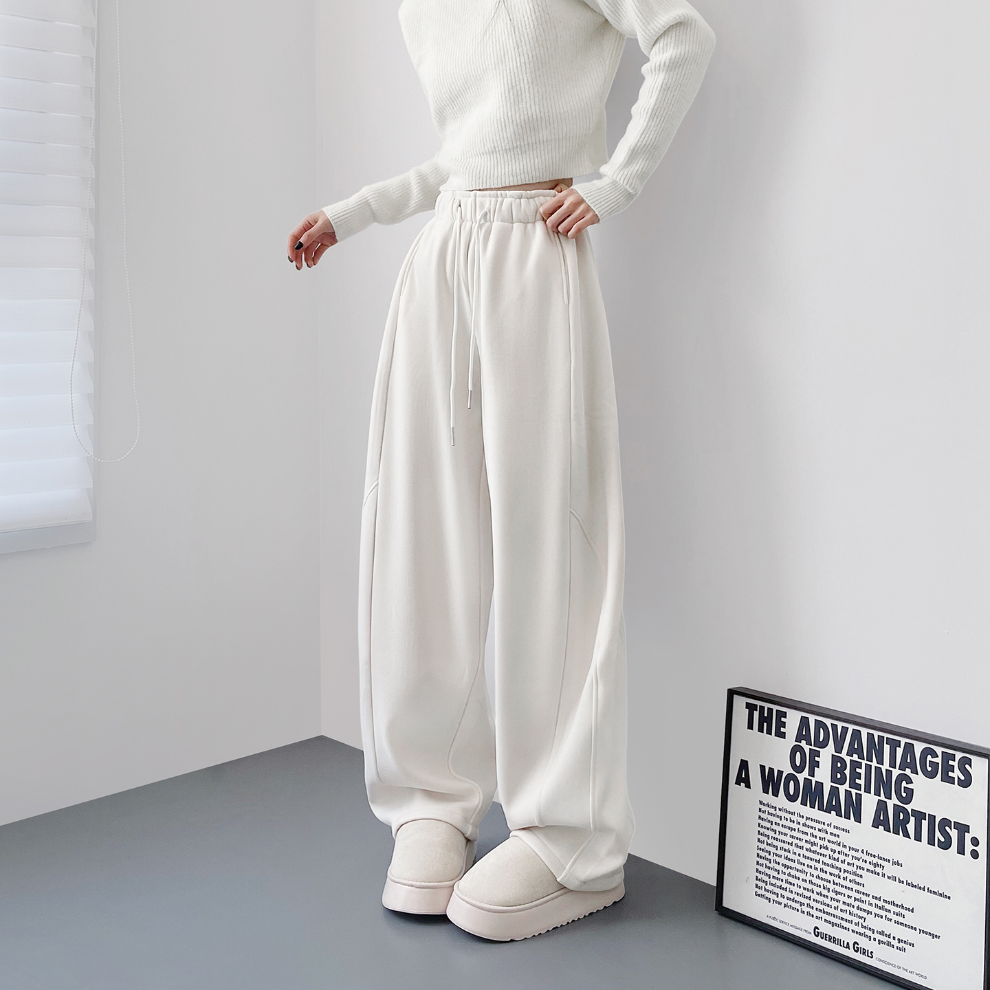 蜜略大码胖mm冬季休闲裤梨形身材