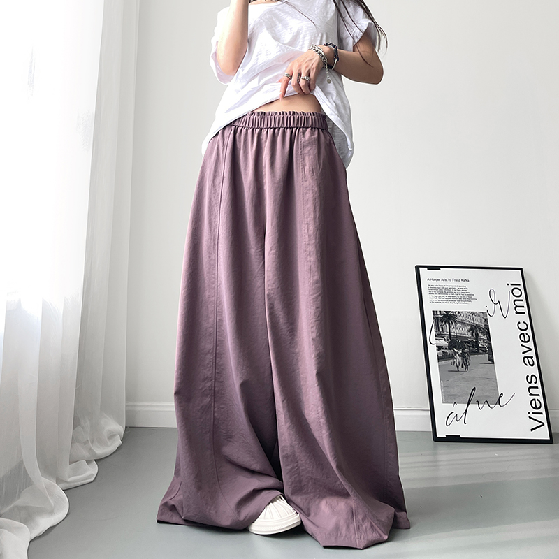 蜜略大码显瘦胖mm阔腿裤梨形身材