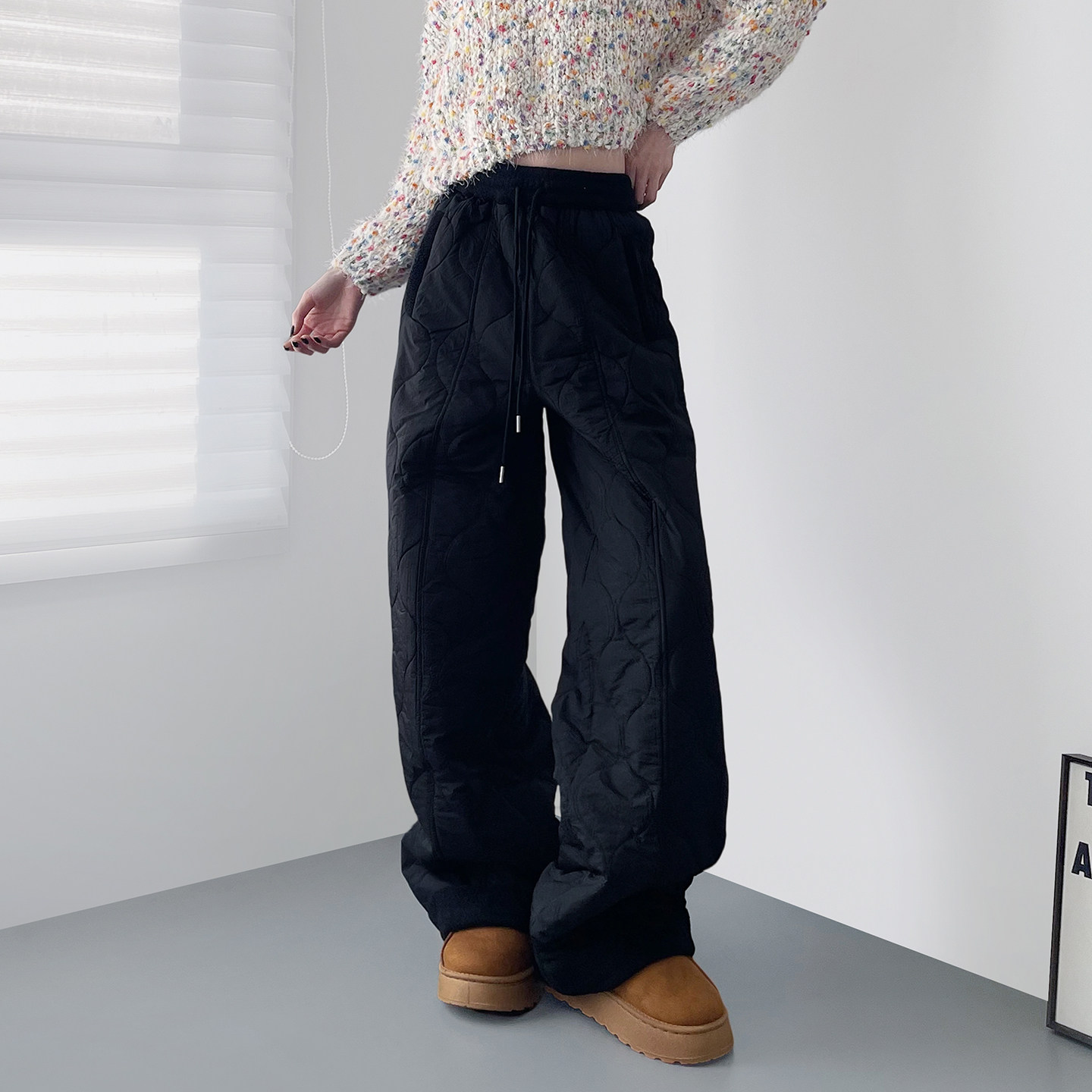 大码羽绒裤女冬季大码胖mm显瘦加厚保暖棉裤不臃肿加绒防寒阔腿裤,女装/女士精品,大码裤装,淘宝优惠券,粉丝福利购,淘宝优惠卷