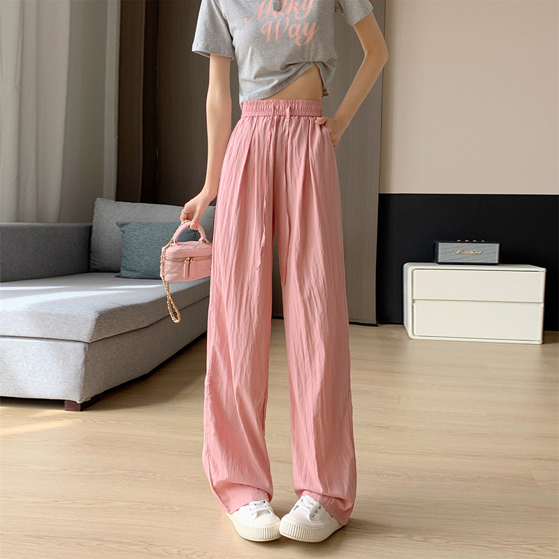 薄款速干棉麻休闲裤大码胖mm女夏季宽松显瘦松紧阔腿裤高腰直筒裤,女装/女士精品,大码裤装,淘宝优惠券,粉丝福利购,淘宝优惠卷