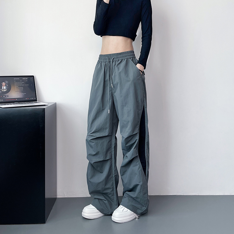 蜜略大码显瘦宽松阔腿裤领券下单