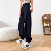2023束脚健身防晒速干裤 冰丝运动裤 胖mm宽松显瘦哈伦裤 大码 女夏季