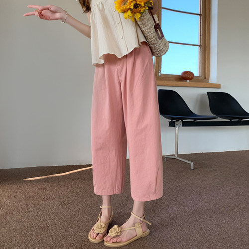 蜜略大码显瘦宽松阔腿裤领券下单