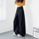 阔腿西装 裤 女秋季 高腰褶皱大码 梨形身材宽松显瘦设计感垂感休闲裤