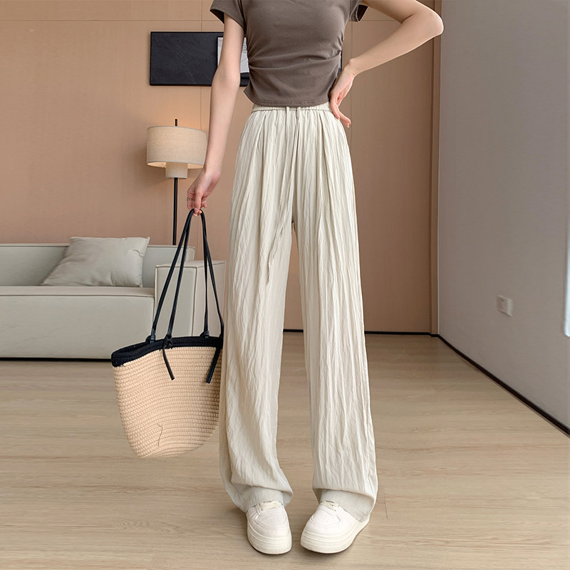 速干棉麻休闲裤大码女夏季宽松显瘦薄款阔腿裤高腰胖mm松紧直筒裤,女装/女士精品,大码裤装,淘宝优惠券,粉丝福利购,淘宝优惠卷
