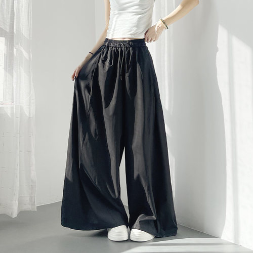 蜜略大码胖mm宽松阔腿裤梨形身材