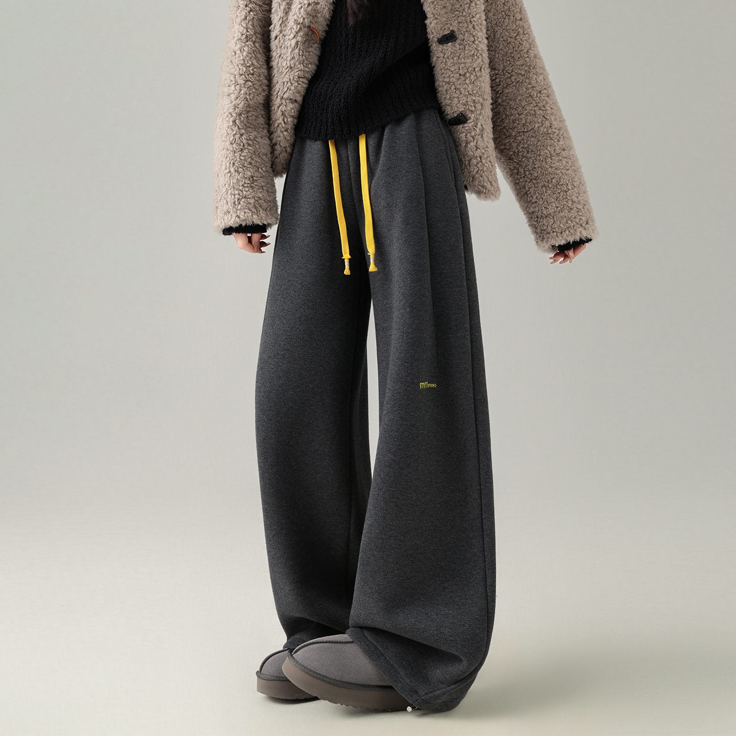 蜜略大码显瘦胖mm阔腿裤梨形身材