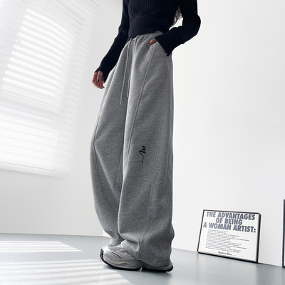 蜜略大码显瘦胖mm阔腿裤梨形身材