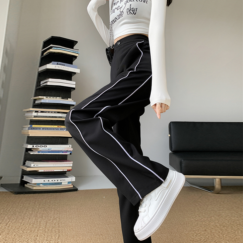 高腰直筒运动裤女大码胖mm夏季薄款休闲卫裤宽松显瘦小个子阔腿裤,女装/女士精品,大码裤装,淘宝优惠券,粉丝福利购,淘宝优惠卷