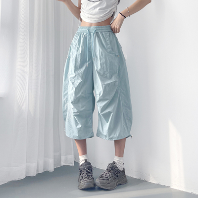 蜜略大码显瘦胖mm七分裤梨形身材