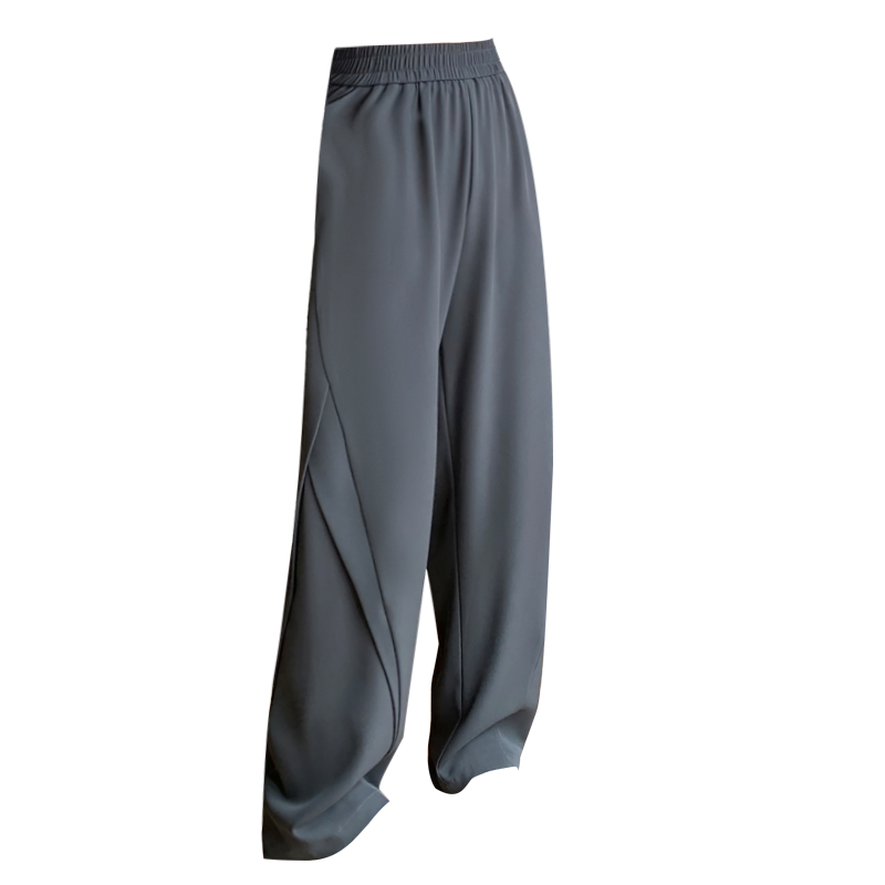 冰丝阔腿裤女大码宽松胖mm梨型身材显瘦工装直筒oversize空调裤子
