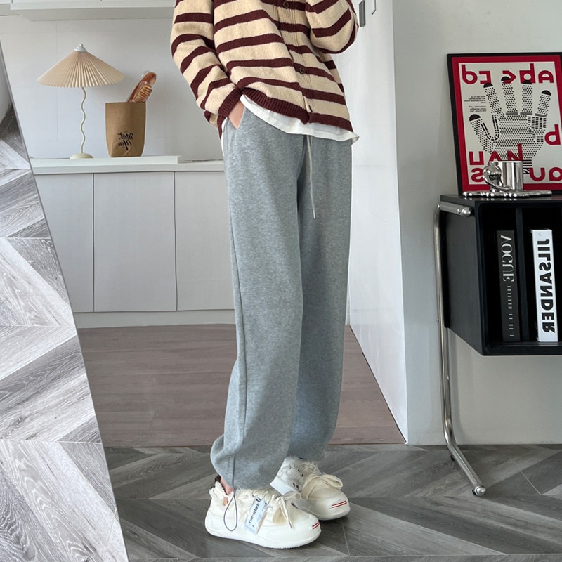 宽松显瘦遮肉休闲卫裤大码垂感抽绳束脚运动裤秋胖mm直筒阔腿裤女,女装/女士精品,大码裤装,淘宝优惠券,粉丝福利购,淘宝优惠卷