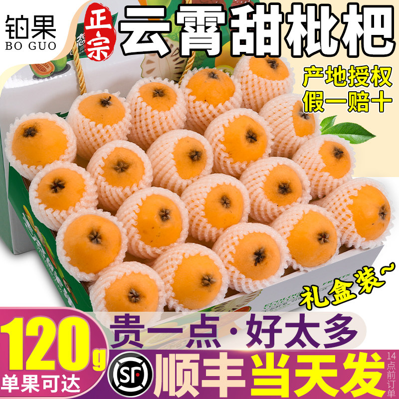 顺丰包邮 8斤云霄枇杷鲜果琵琶水果新鲜现摘枇杷当季整箱旗舰店甜