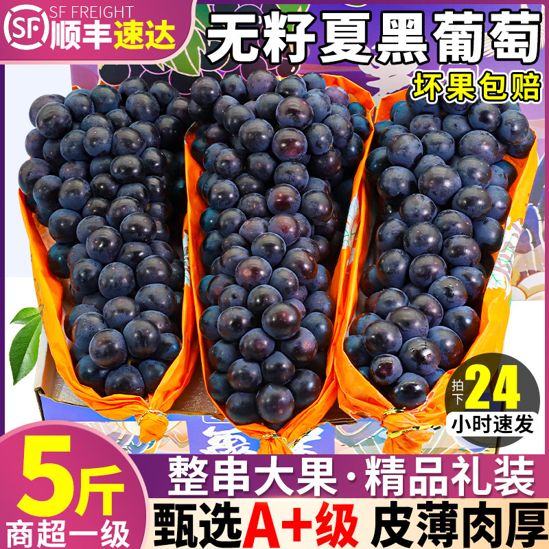 顺丰速运夏黑葡萄无籽
