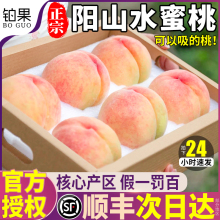 顺丰礼盒正宗阳山水蜜桃新鲜水果白凤桃子大果毛当季无锡整箱包邮
