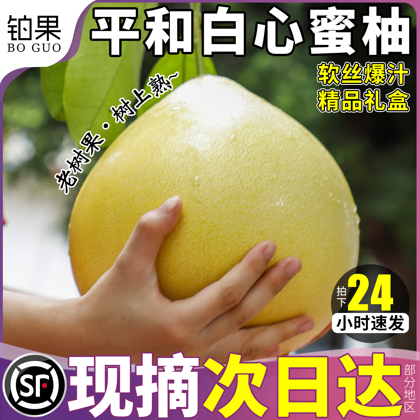 顺丰次日达丨平和白心柚软丝爆汁