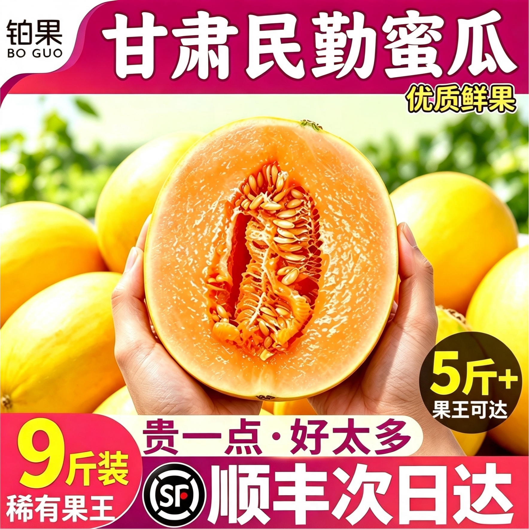 顺丰果王送上门!尊享款民勤蜜瓜