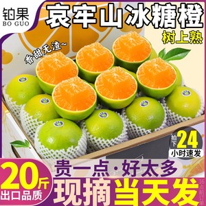 礼盒装20斤正宗云南冰糖橙新鲜橙子水果当季哀牢山手剥整箱包邮大
