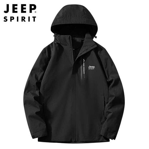 JEEP吉普JEEP SPIRIT 秋冬款男士时尚休闲夹克户外冲锋衣外套男JC