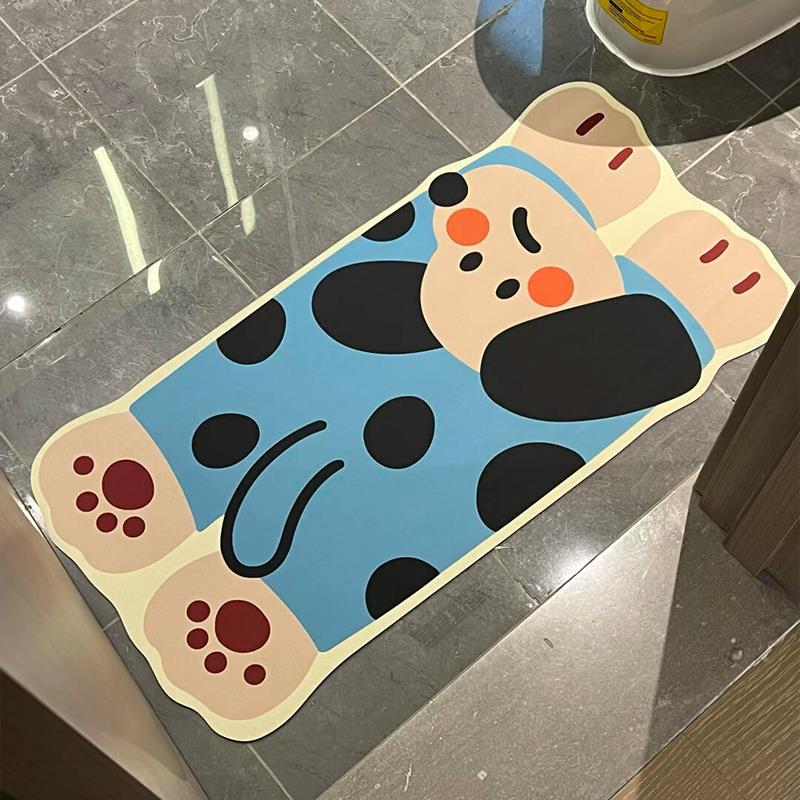 卡通小狗浴室地垫吸水防滑门口防滑垫防摔地垫洗澡专用卫生间脚垫