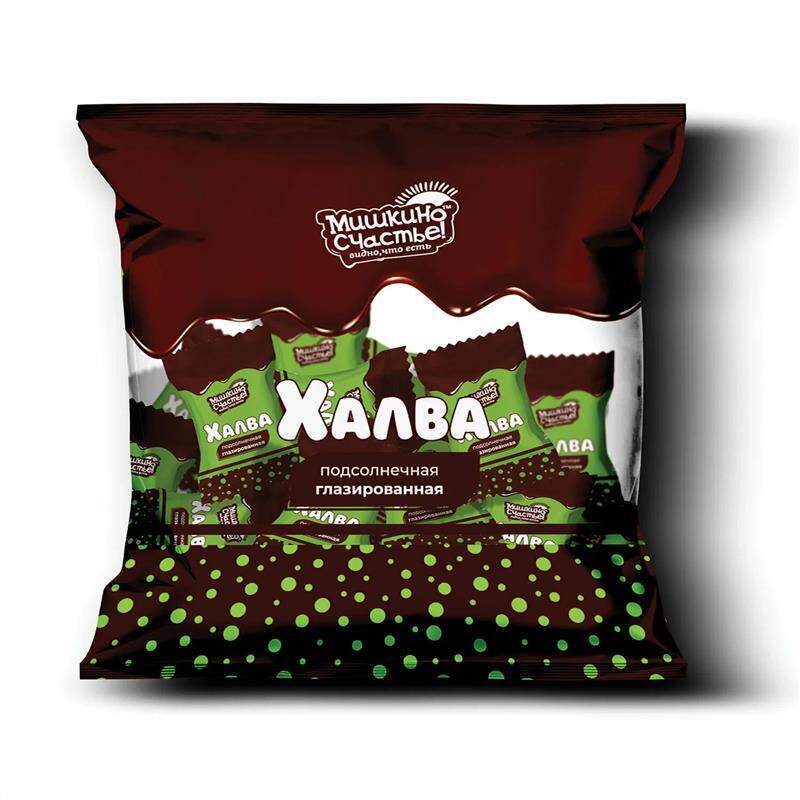 俄罗斯超市进口巧克力酥糖碎瓜子酥糖蜂蜜瓜子酥糖250g