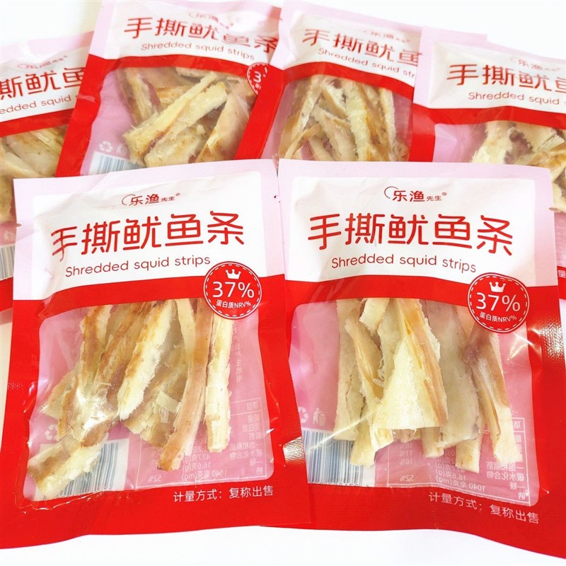 新日期大连特产乐渔先生碳烤手撕鱿鱼条鱿鱼丝烤鱼片鳕鱼片海鲜零
