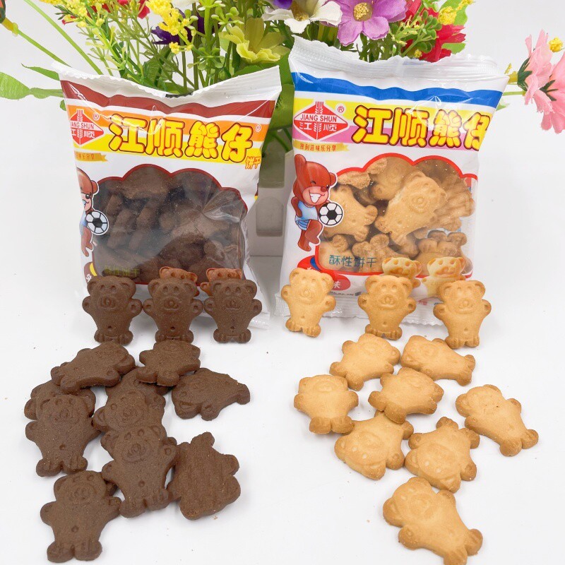 新日期熊仔饼干休闲零食儿童饼干散装动物小熊饼干3斤多省包