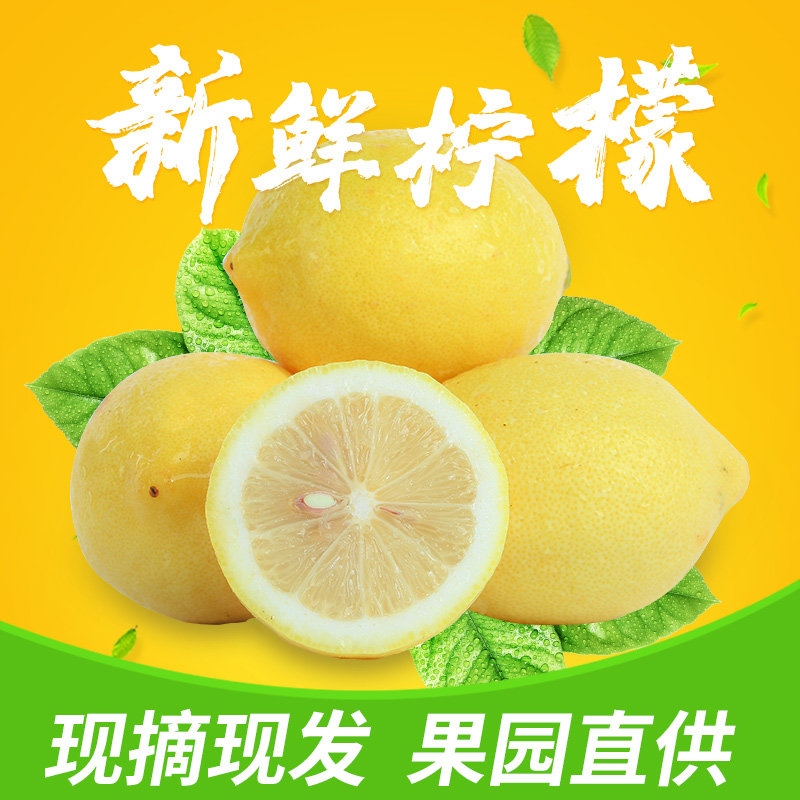 Yellow Lemon Fresh 5 Eureka Lemon fruit Chongqing Yellow Lemon Pellicle Hainan Green Lemonin the Aquatic meat/Fresh fruits and vegetables/Cooked , Fresh fruit , Lemon  category - from Buy2taobao.com to provide professional Taobao agent buy service