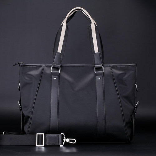 堡驰龙手提男包男士包包商务横款休闲韩版牛津布单肩斜挎包公文包