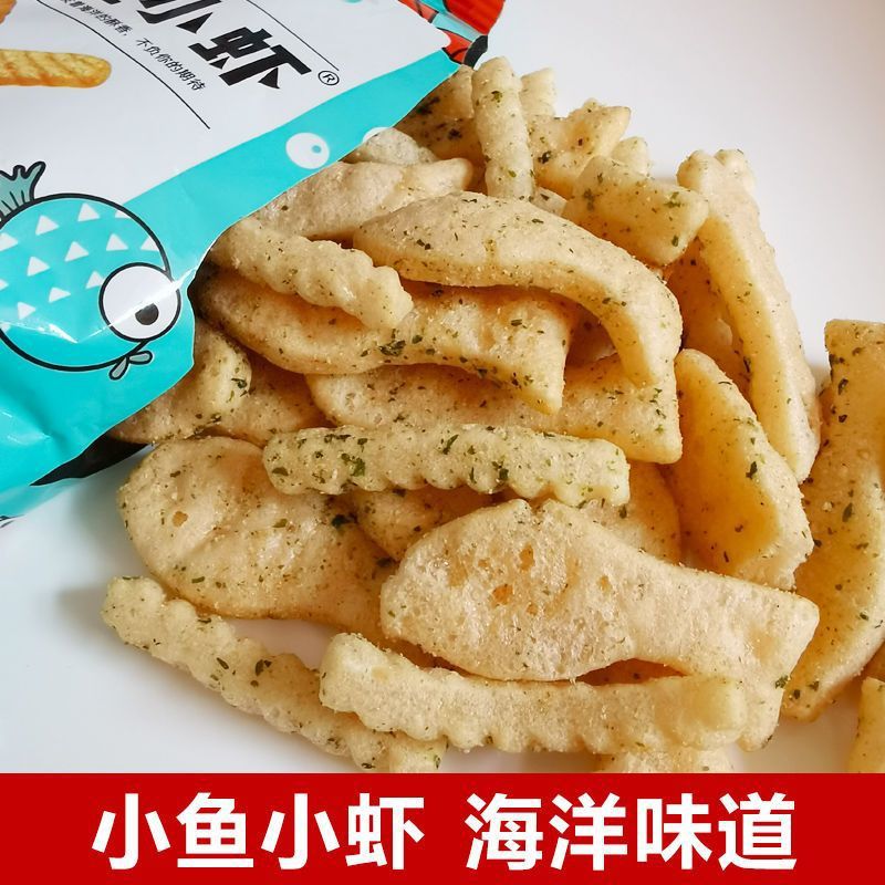 山姆冠名琅琅脆小鱼小虾小鱼果虾条怀旧膨化办公室休闲食品零食大