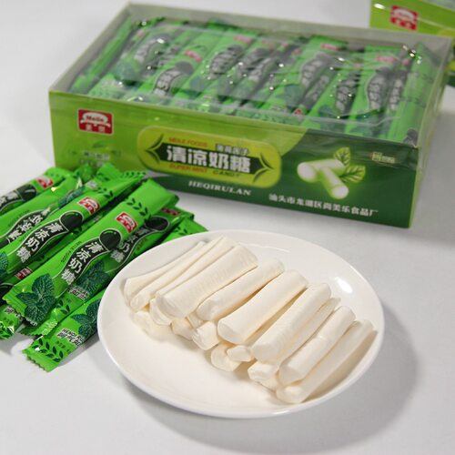 山姆冠名美乐老式清凉奶糖薄荷糖怀旧童年爆款小零食儿童软糖 小