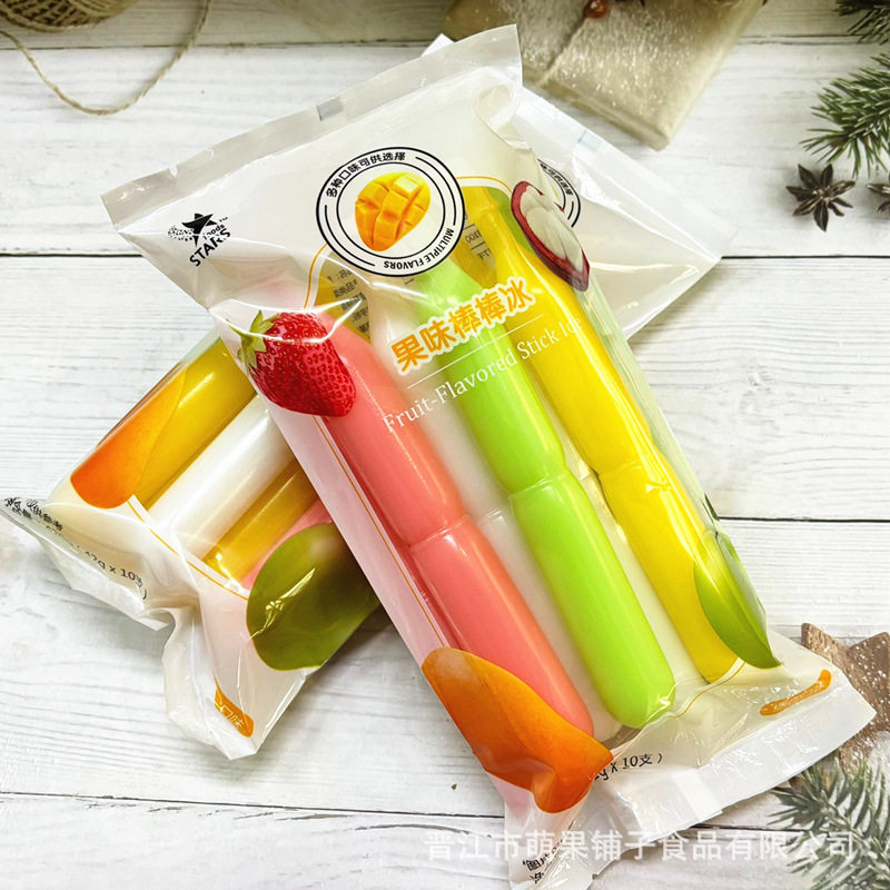 山姆冠名NBR果味棒棒冰10支袋装420g综合多味牛奶味芒果水果饮料